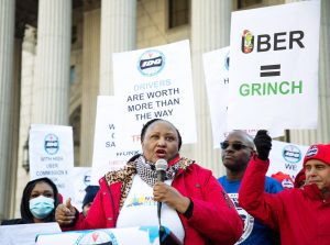 uber and lyft drivers protest